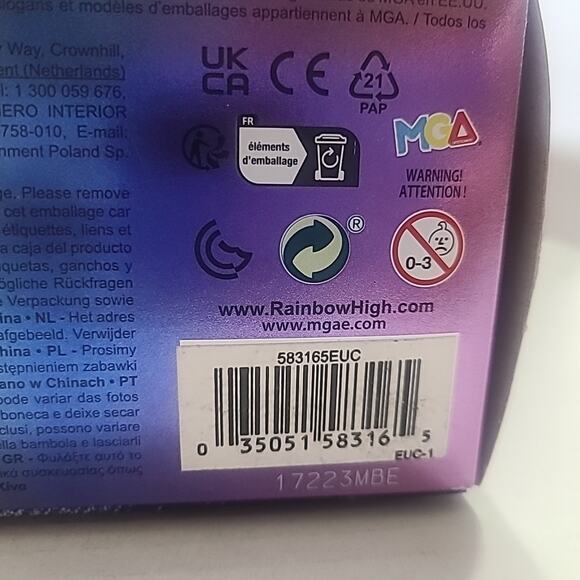 Rainbow High Aidan Russell Purple Boy Fashion Doll Toy with Accessories Kids 6+ - Picture 5 of 6